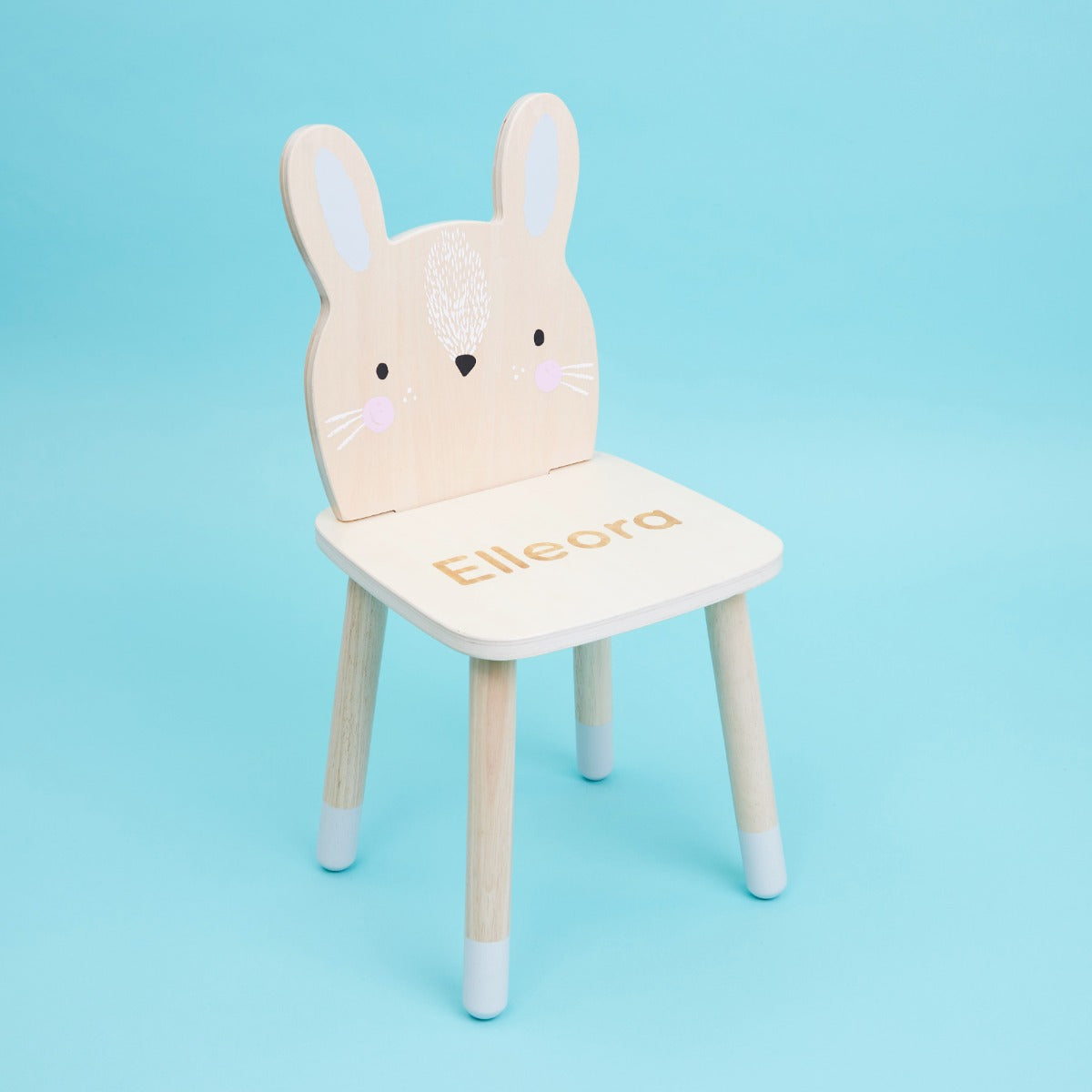 Personalised Wooden Bunny Design Children's Chair