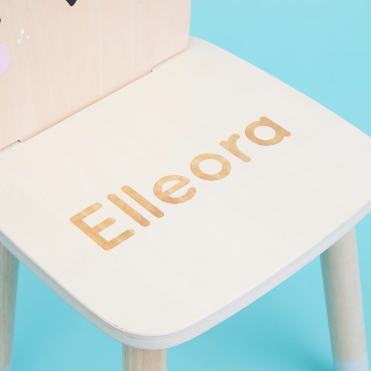 Personalised Wooden Bunny Design Children's Chair