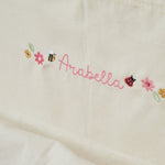Personalised Pink Floral Sling Bookcase