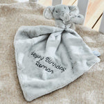 Personalised Light Grey Elephant Comforter