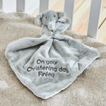 Personalised Light Grey Elephant Comforter