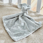 Personalised Light Grey Elephant Comforter