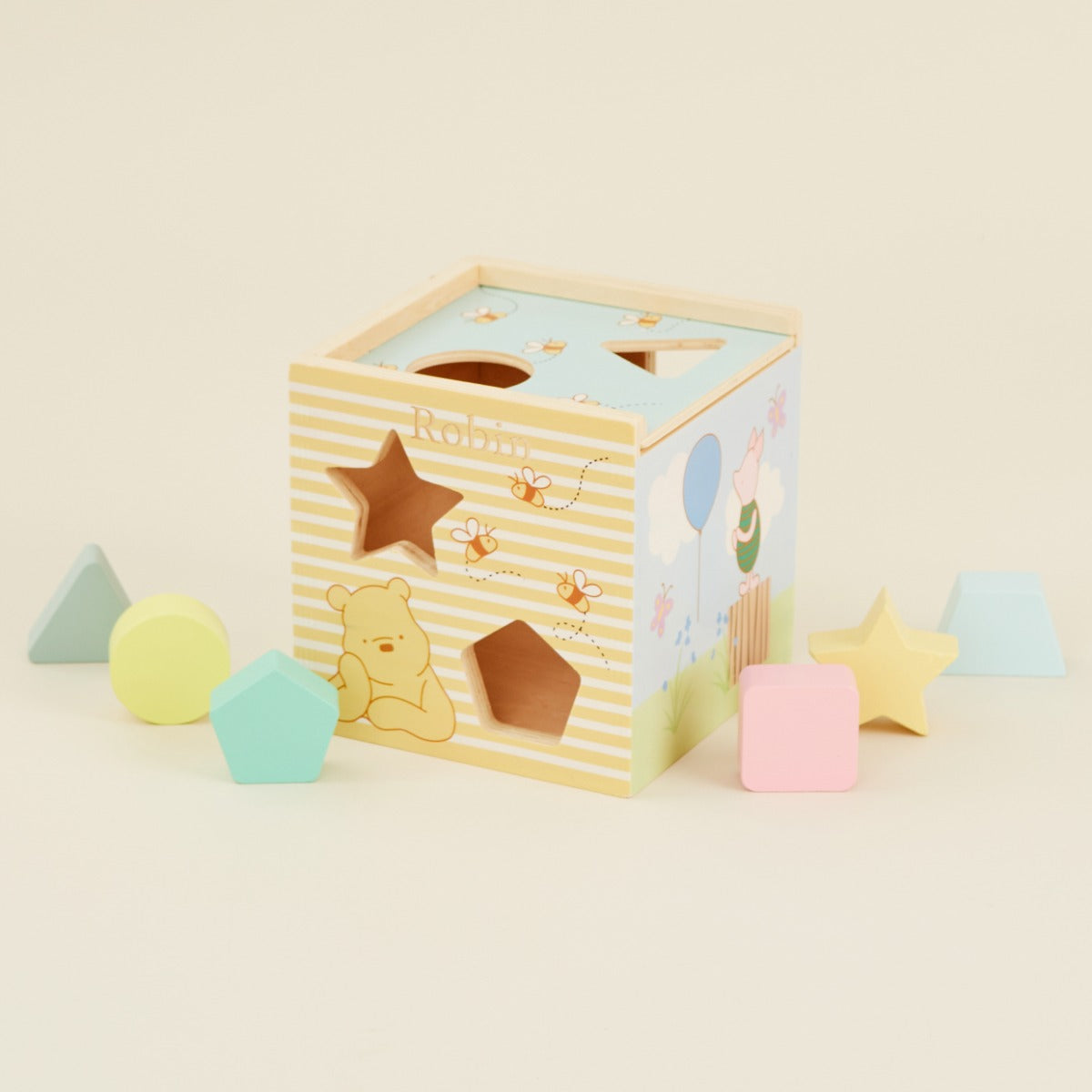 Personalised Orange Tree Toys Disney Winnie The Pooh Shape Sorter