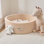 Personalised Born To Be Loved Caramel Borg Ball Pit