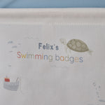 Personalised High Tide Swimming Badges Wall Hanging