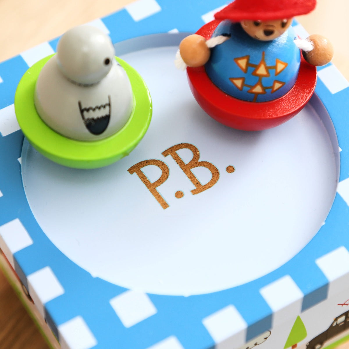 Personalised Wooden Paddington Bear Music Box