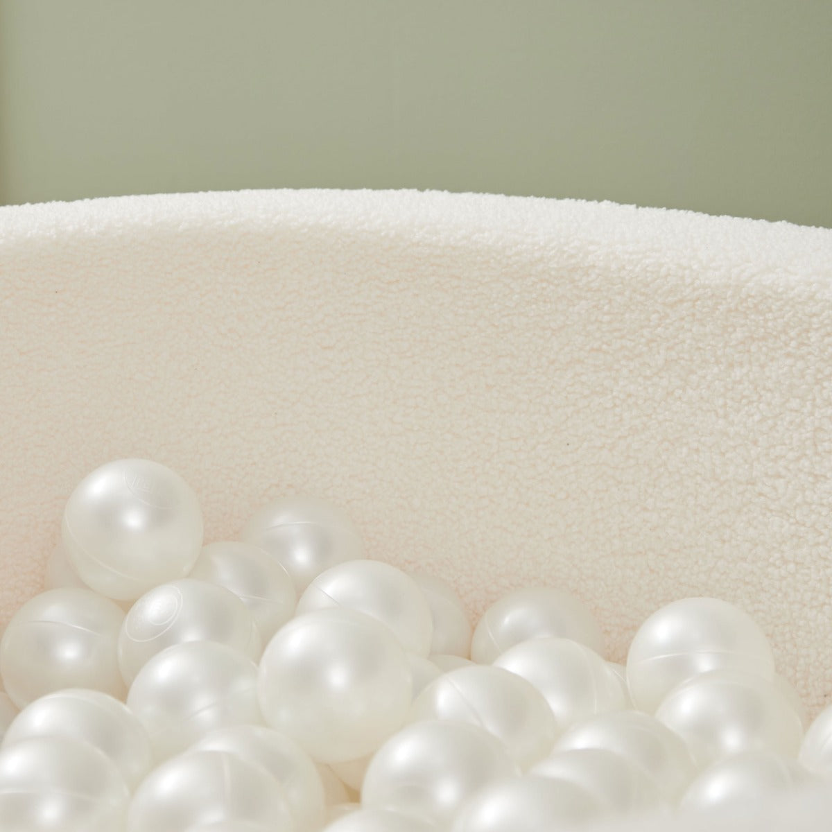 Personalised Mini Mono Teddy Cream Ball Pit