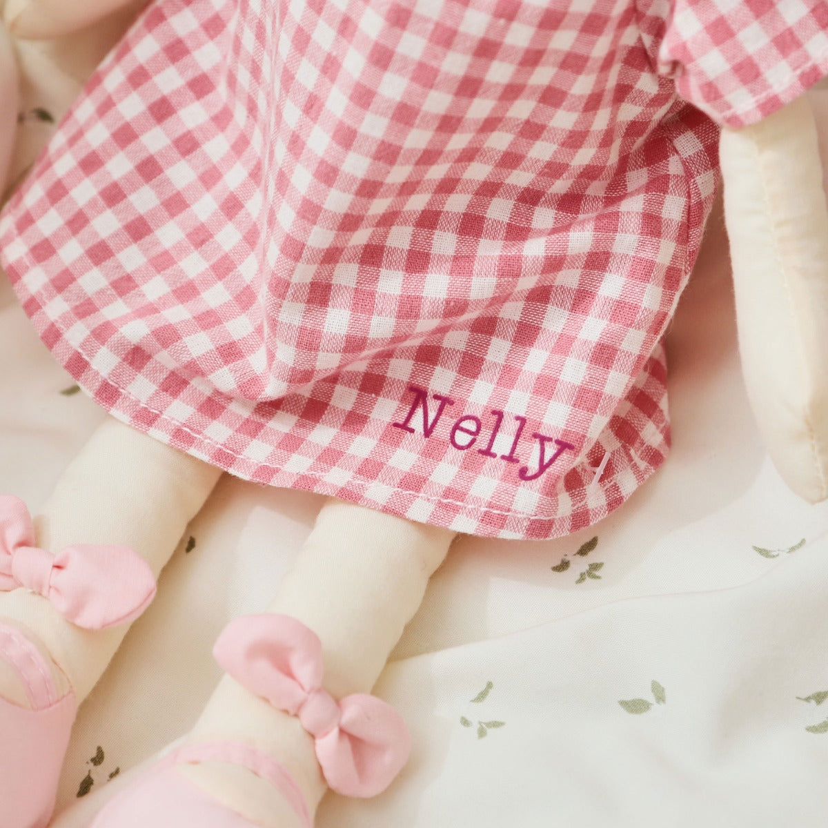 Personalised My 1st Doll in Pink Dress - Red Hair