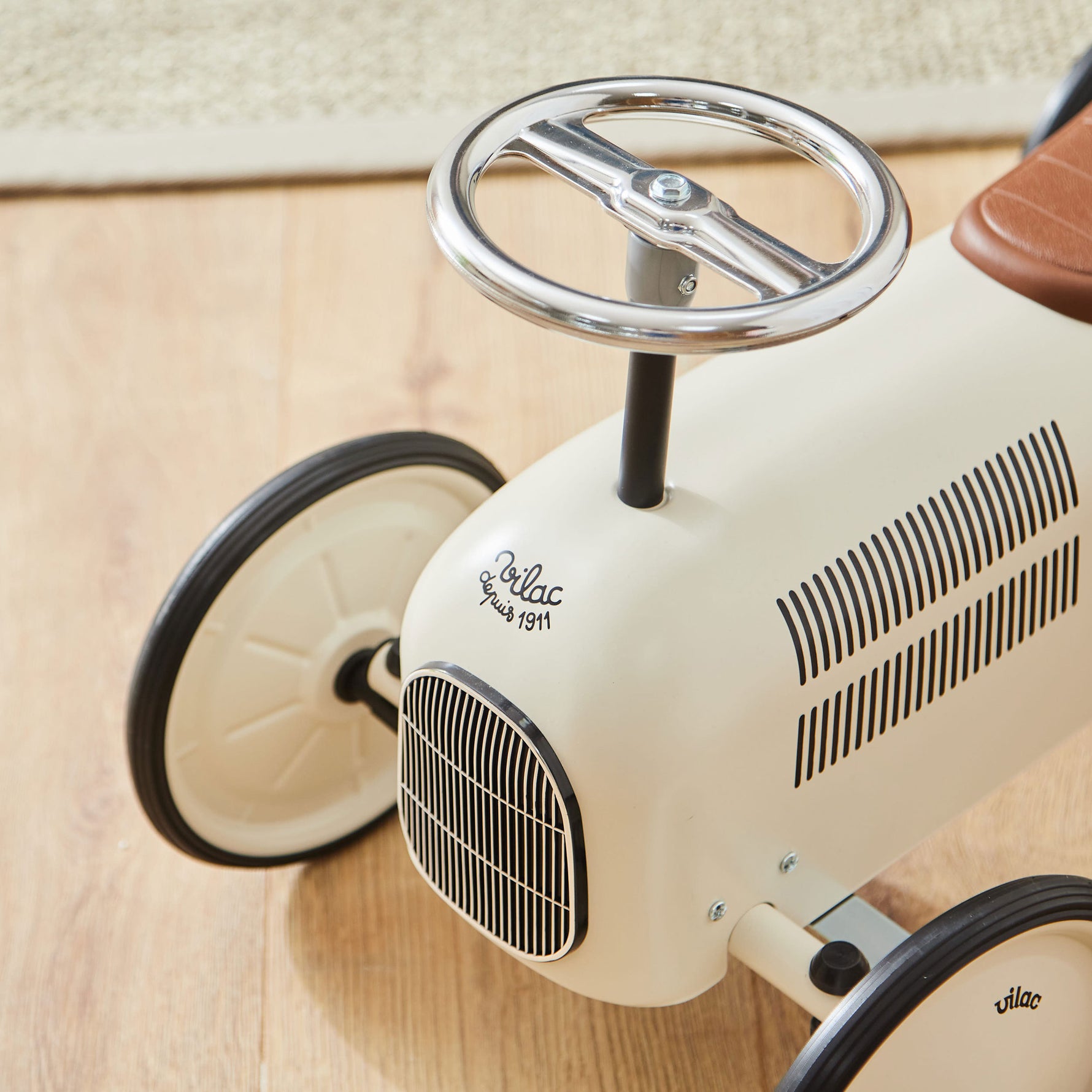 Personalised Off White Vilac Ride On Toy