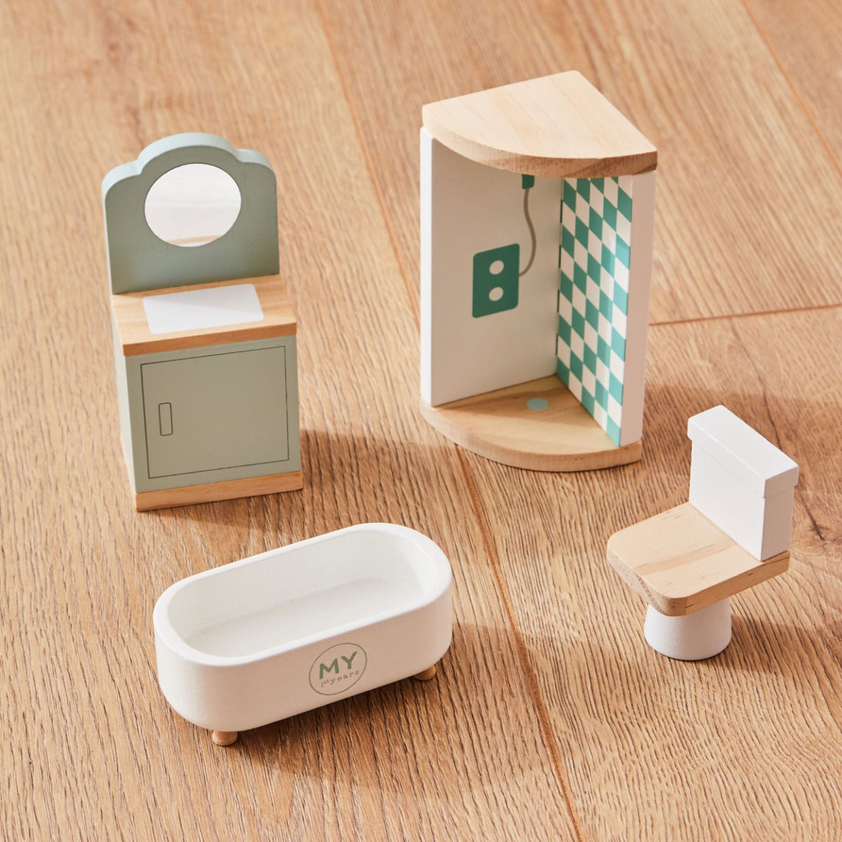 Dolls House Furniture & People Set