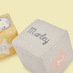 Personalised Plush Animal Stacking Cubes