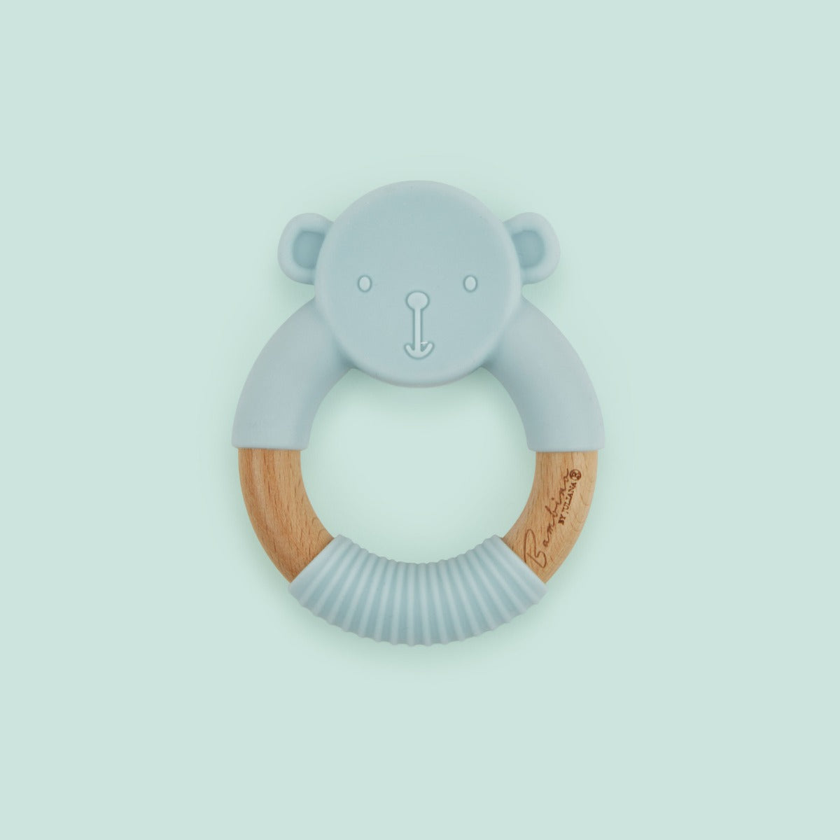 Blue Bear Teether Ring