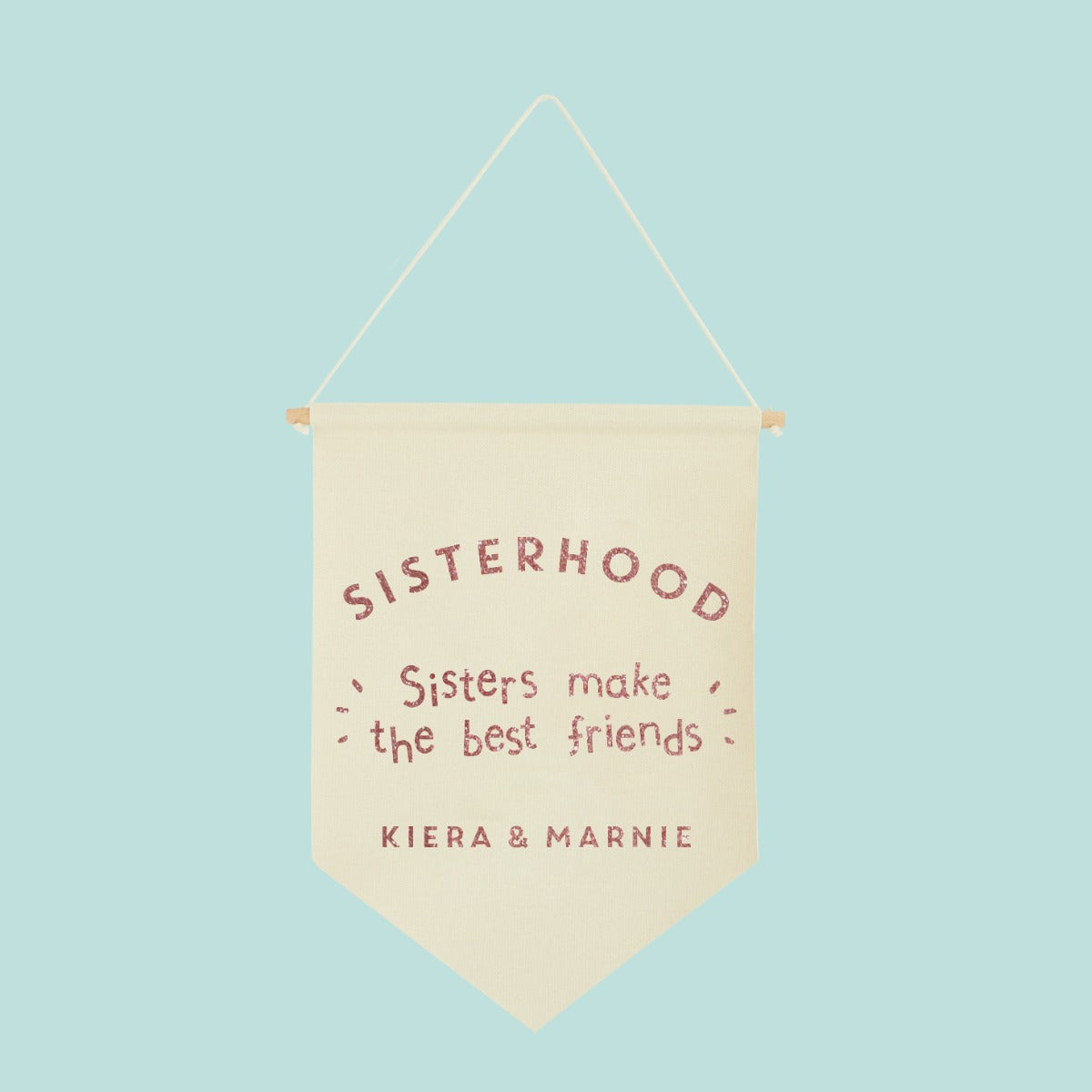 Personalised Sisterhood Celebratory Wall Hanging