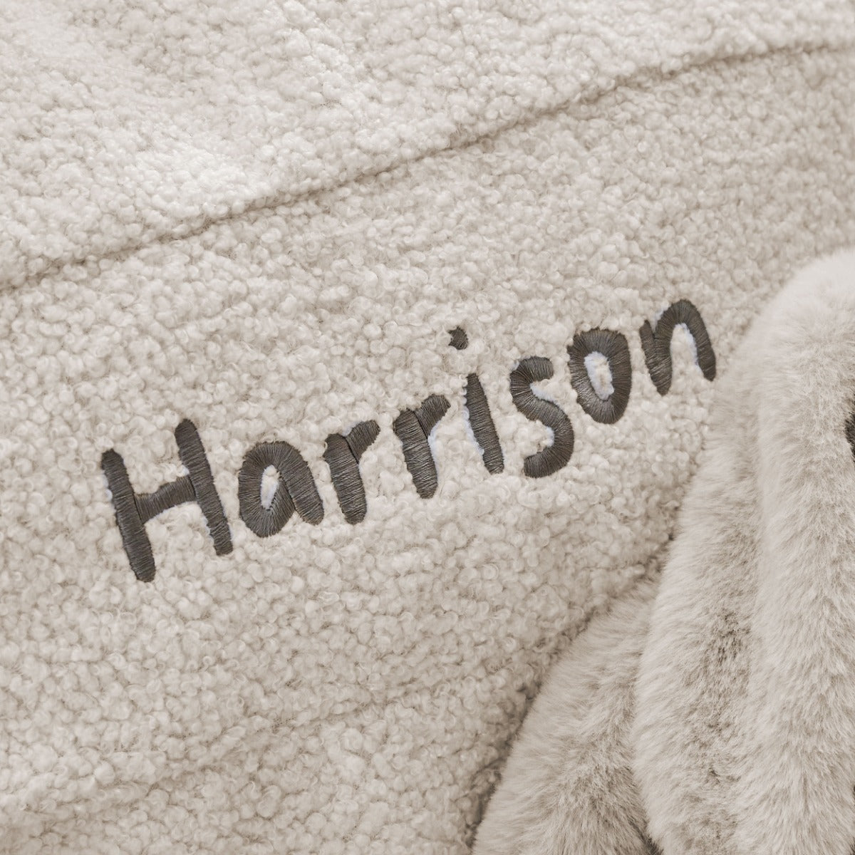 Personalised Ecru Name Bean Bag Filled Chair