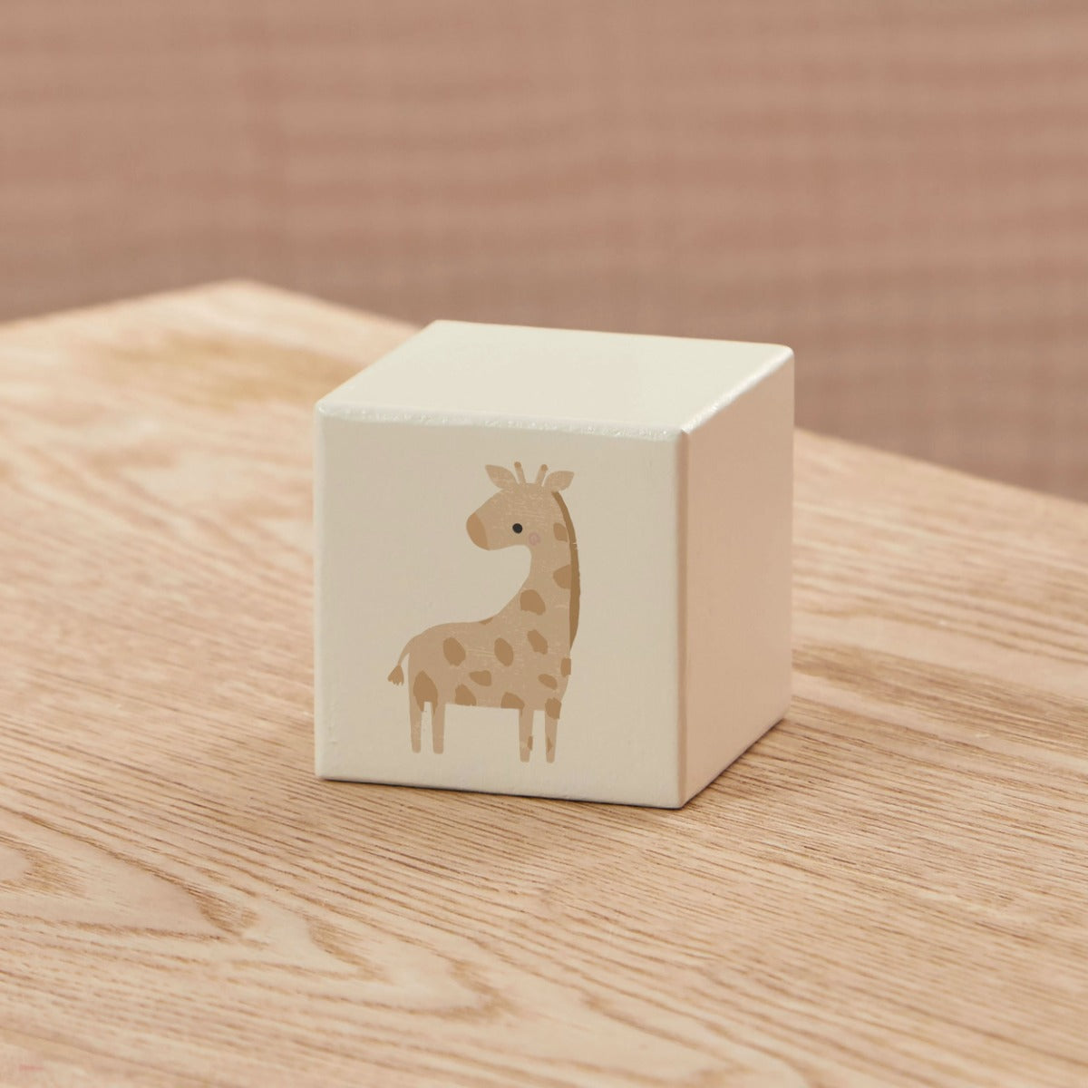 White Wooden Giraffe Block FSC®