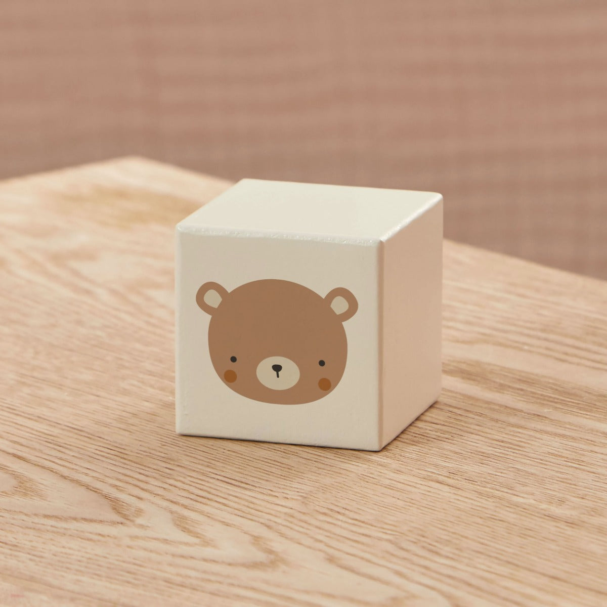White Wooden Bear Block FSC®