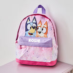 William Lamb Personalised Pink Bluey & Bingo Backpack