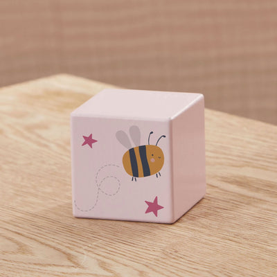 Pink Wooden Bumblee Block FSC®