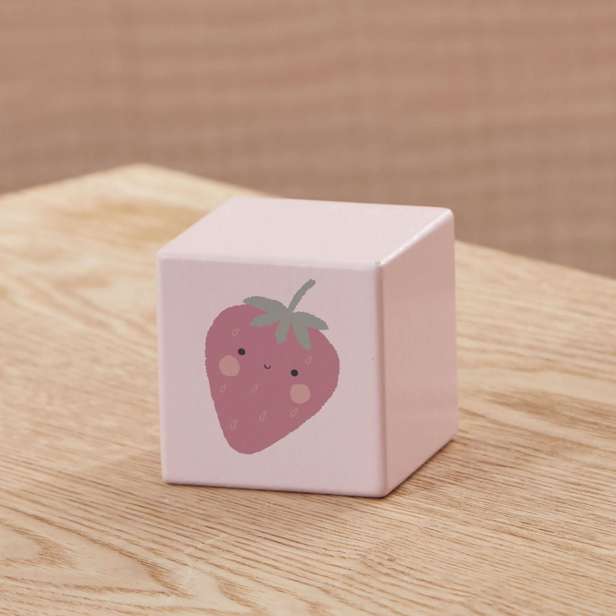 Pink Wooden Strawberry Block FSC®
