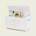 Personalised Born To Be Loved Safari Design White Toy Box FSC®