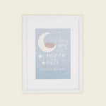 Personalised Moon and Stars Design Wall Art