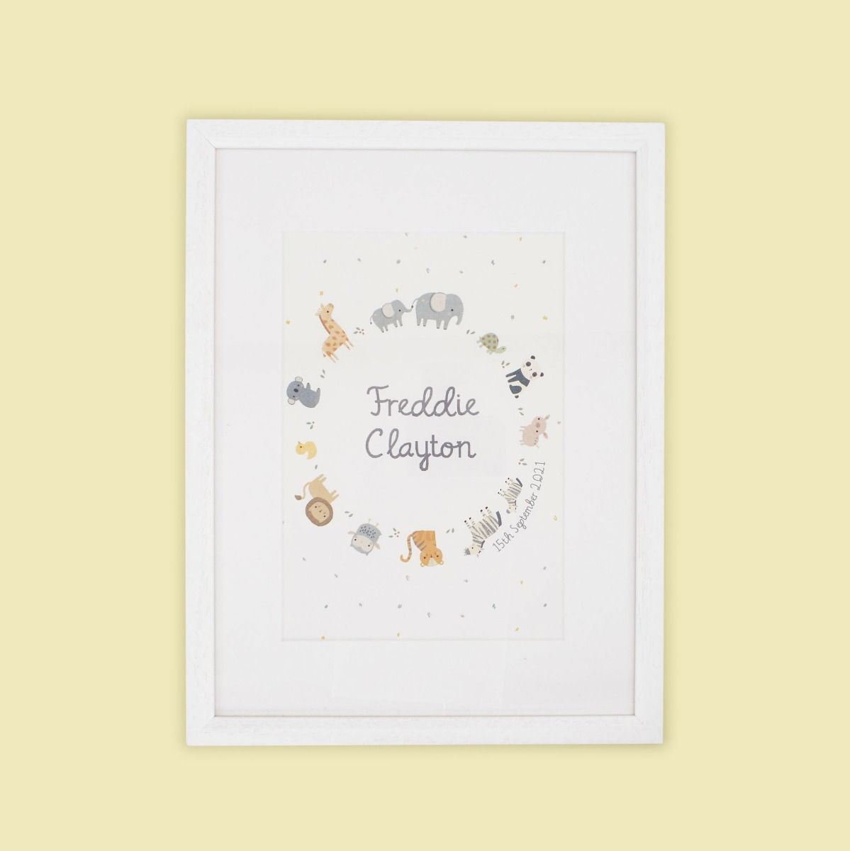 Welcome to the World Cream Wall Art