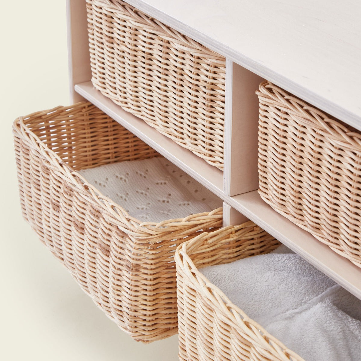 Personalised Tender Leaf Toys Bunny Design Storage Drawers Set