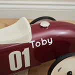 Personalised Burgundy Vilac Racing Ride-on Car