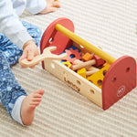 Personalised Colourful Wooden Tool Box Toy