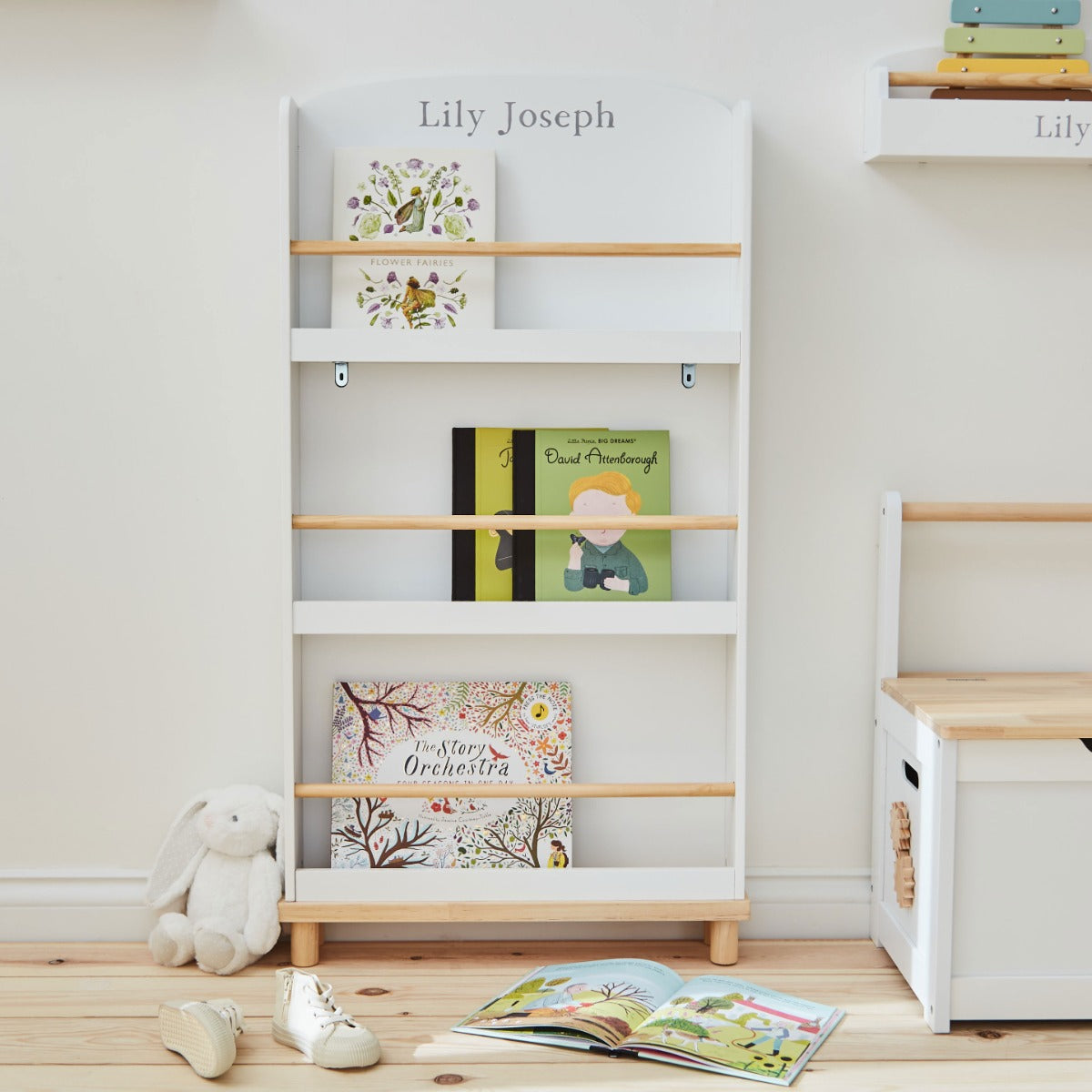 Personalised My 1st Years White Bookcase
