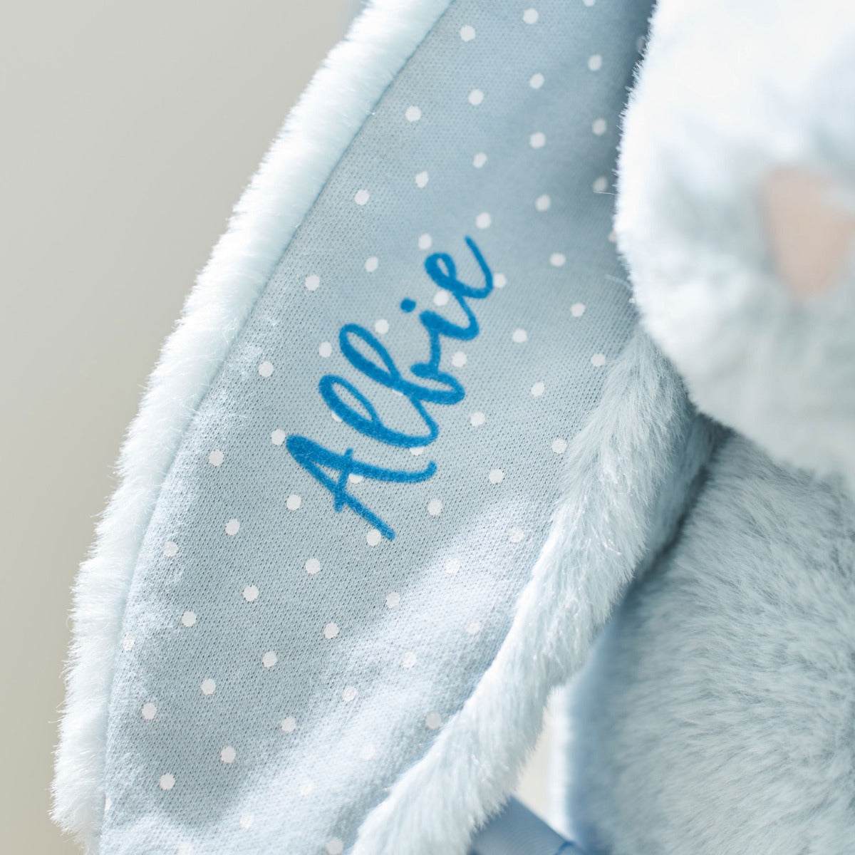 Personalised Will You Be My Pageboy Blue Bunny Soft Toy