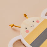 Personalised Just Bee Kids Wooden Bee Rattle FSC®
