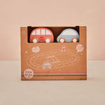 Personalised Just Bee Kids Wooden Road Track with Vehicle Toys FSC®