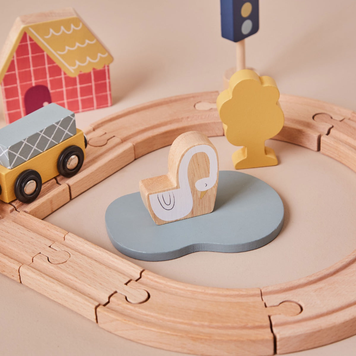 Personalised Just Bee Kids Wooden Train Set FSC®