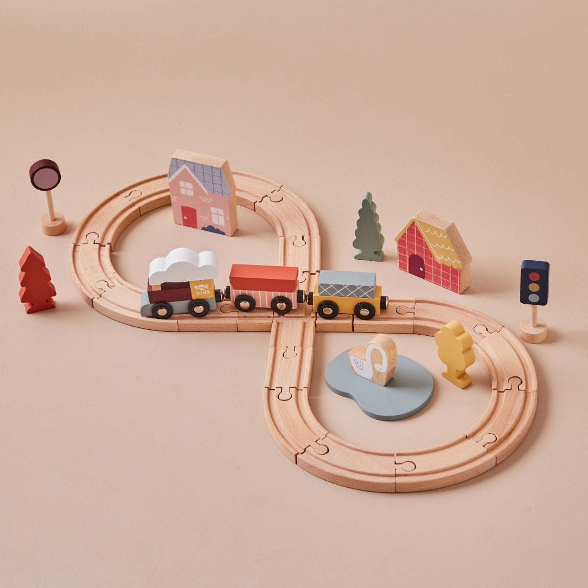 Personalised Just Bee Kids Wooden Train Set FSC®