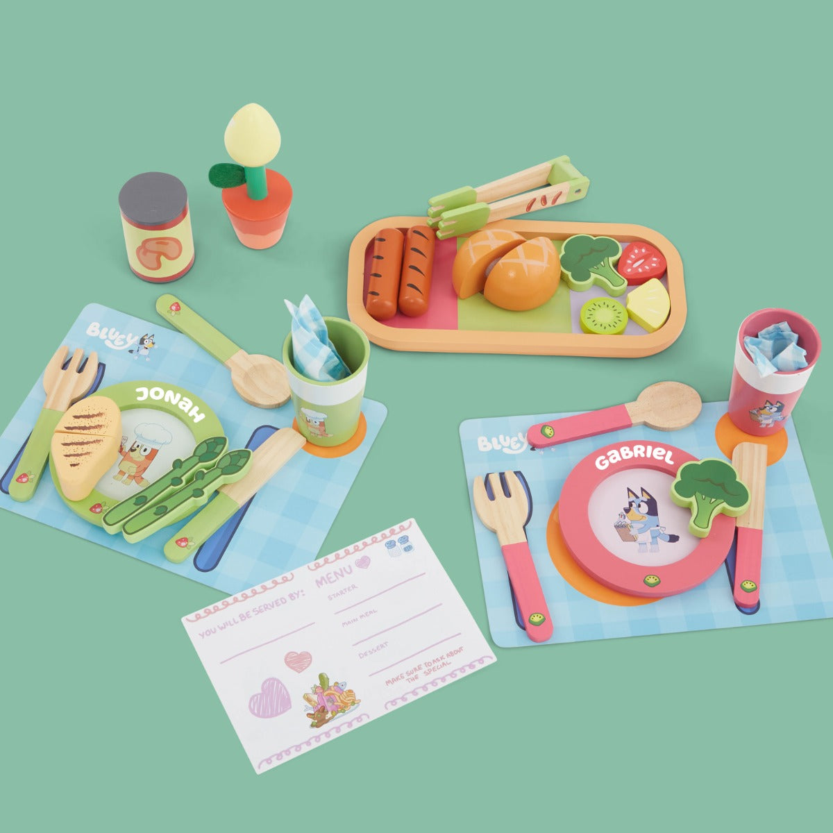 Personalised Dine with Bluey Playset