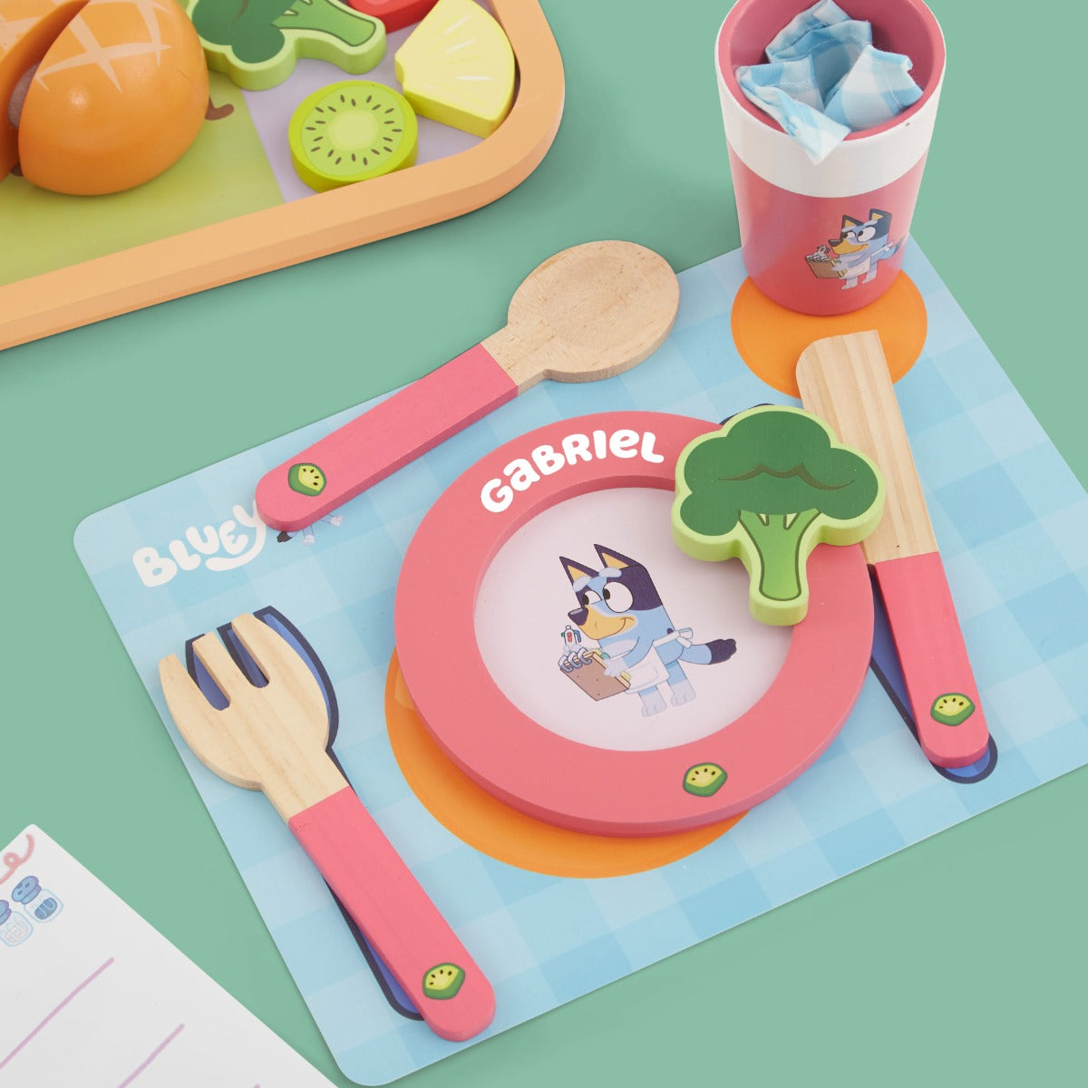 Personalised Dine with Bluey Playset