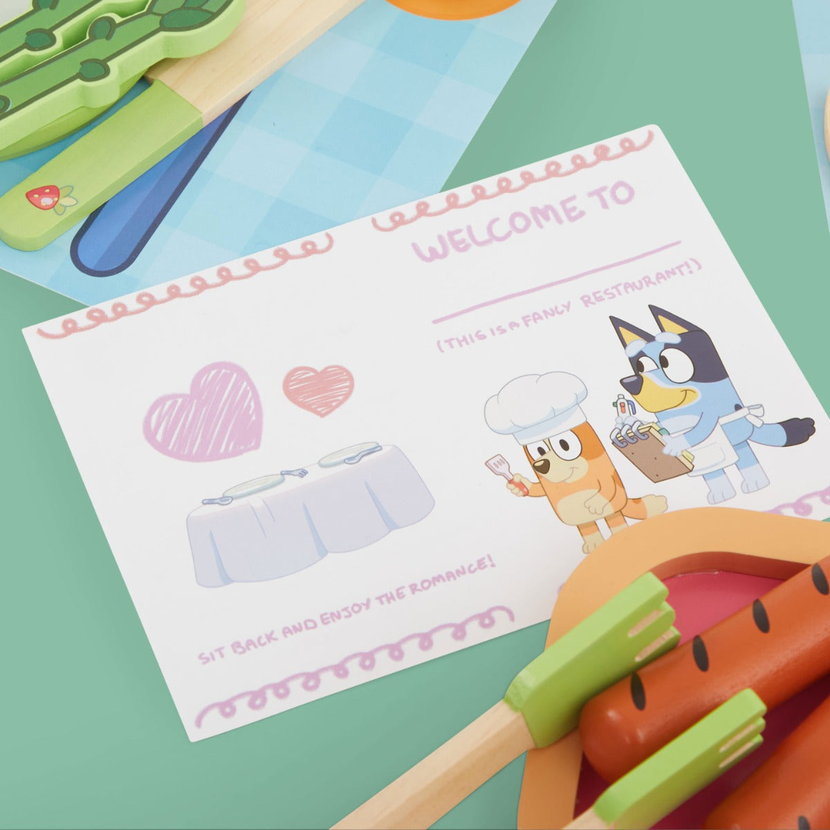 Personalised Dine with Bluey Playset