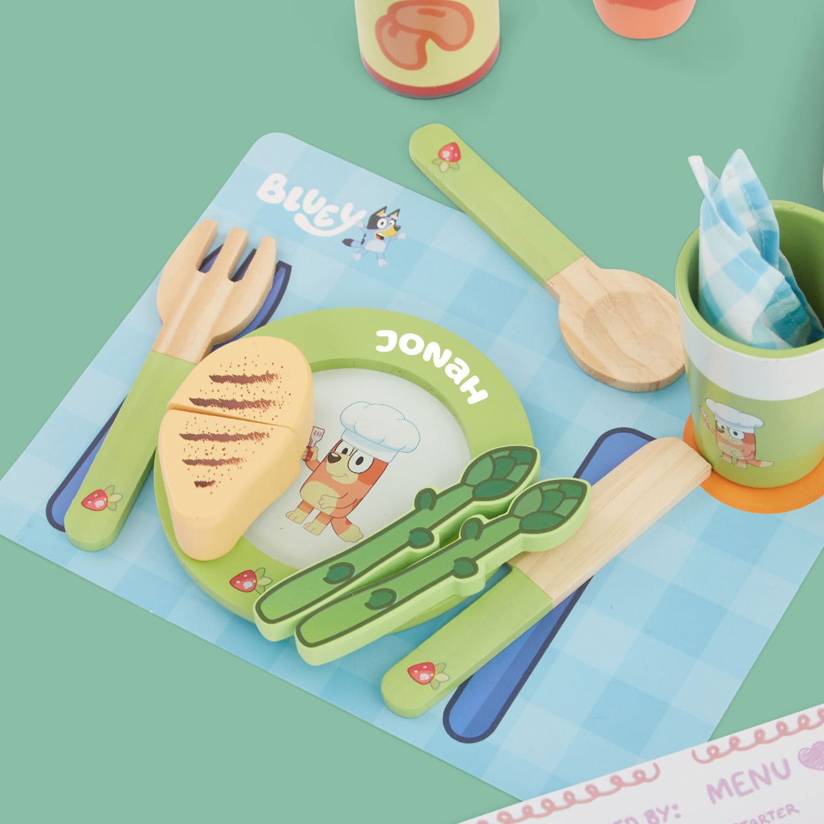 Personalised Dine with Bluey Playset