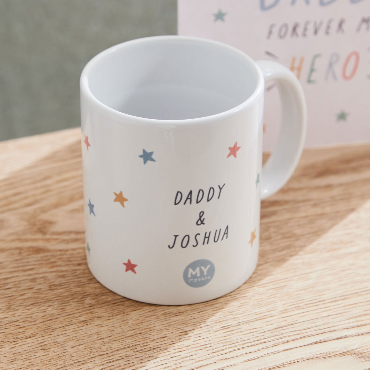 Personalised Always My Hero Father's Day Mug
