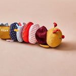 Personalised Just Bee Kids Activity Wiggle Back Caterpillar Toy