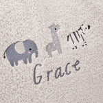 Personalised Ecru Born To Be Loved Bean Bag Filled Chair