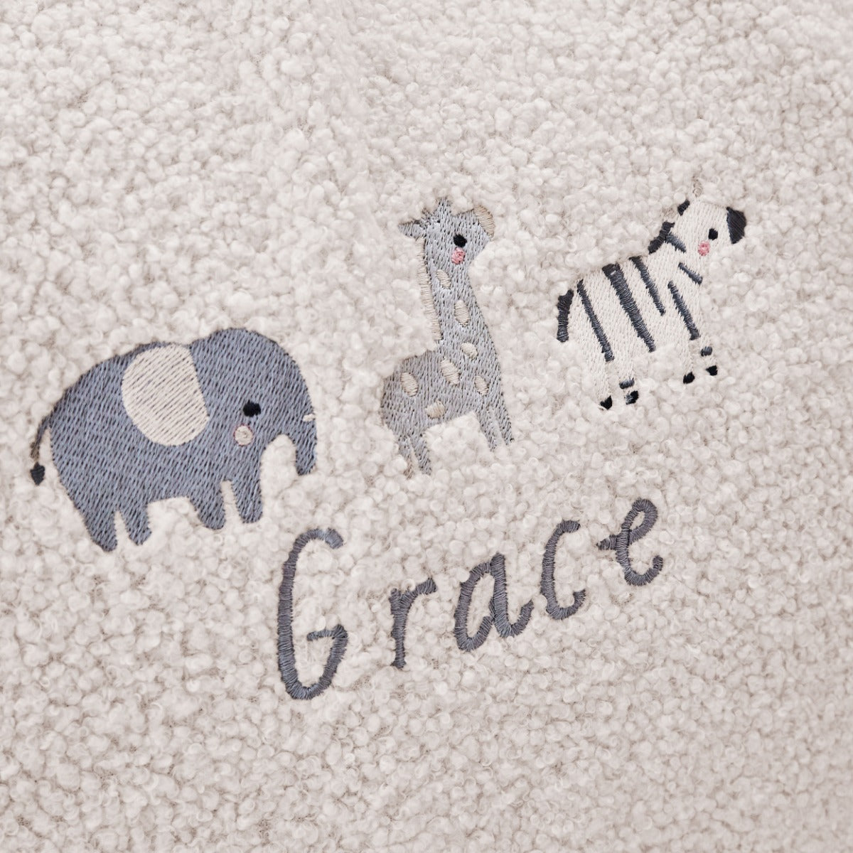 Personalised Ecru Born To Be Loved Bean Bag Filled Chair