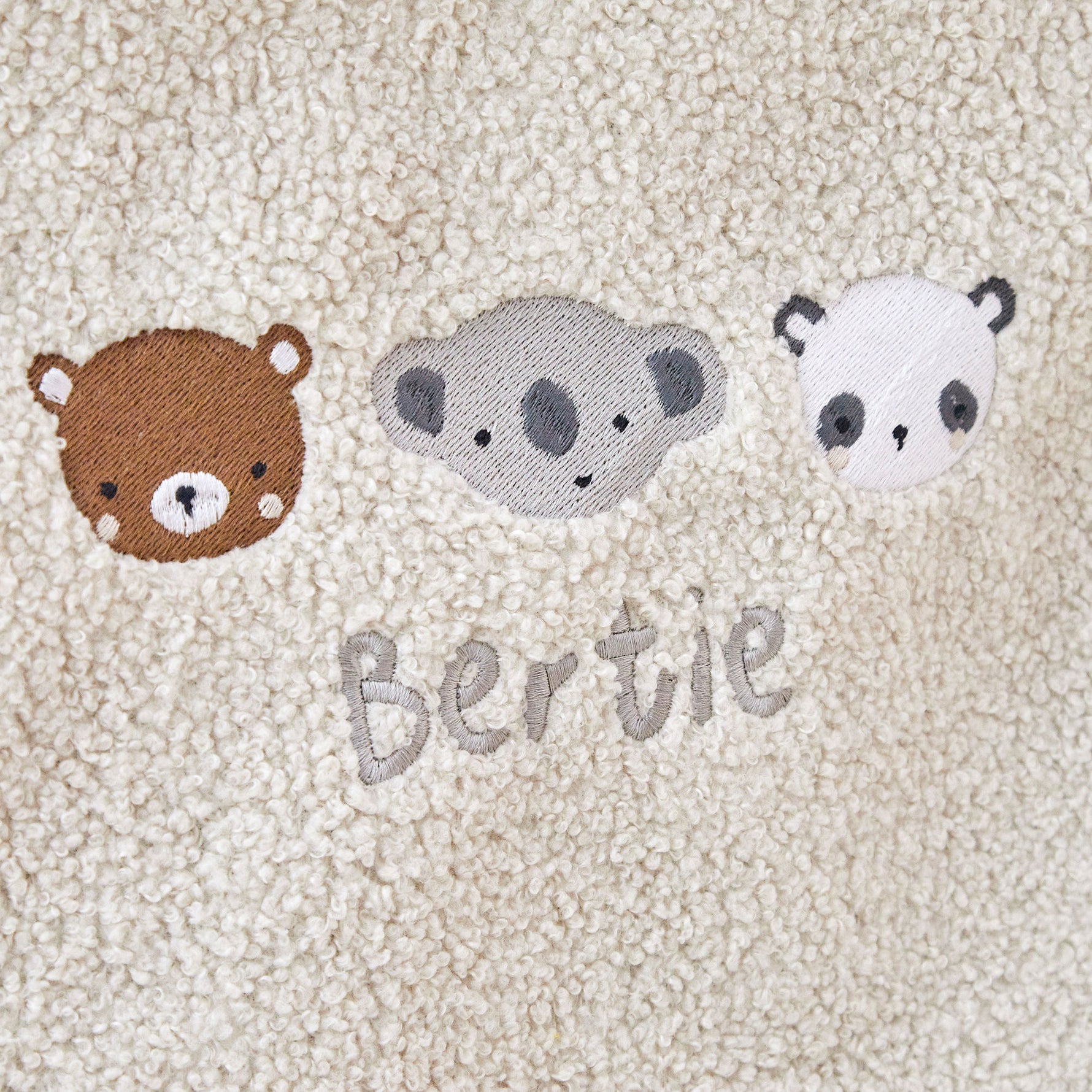 Personalised Mini Mono Ecru Bean Bag Filled Chair