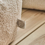 Personalised Mini Mono Caramel Bean Bag Foot Stool