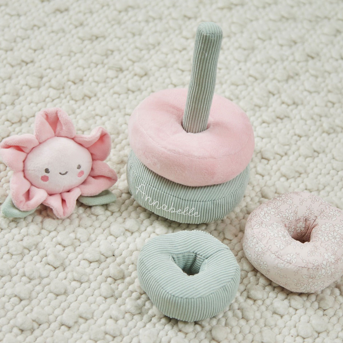 Personalised Flower Soft Stacking Toy