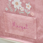 Personalised White Daisy Pink Storage Cube 