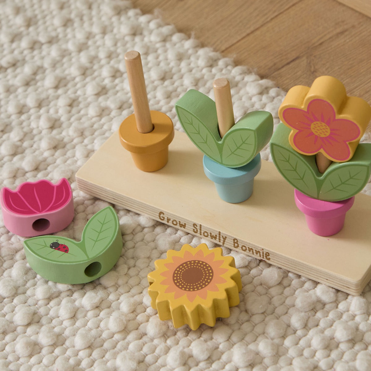 Personalised Orange Tree Toys Flower Stacker