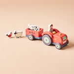 Personalised Just Bee Kids Wooden Tractor Toy FSC®