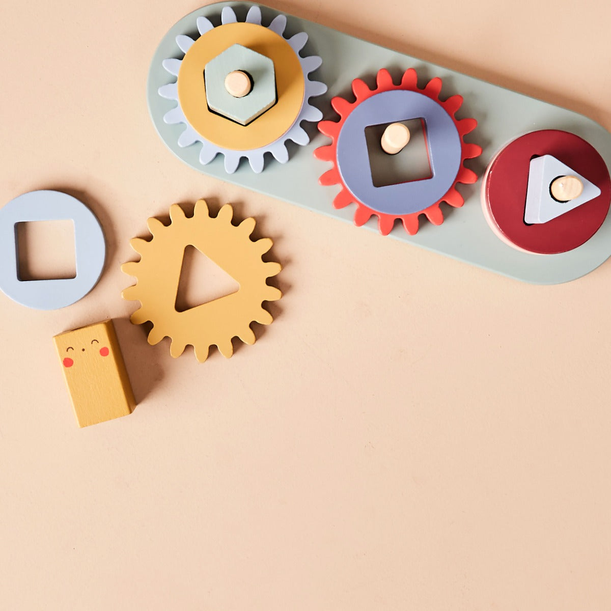 Personalised Just Bee Kids Wooden Turning Cog Toy FSC®
